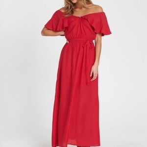Billabong red maxi sundress